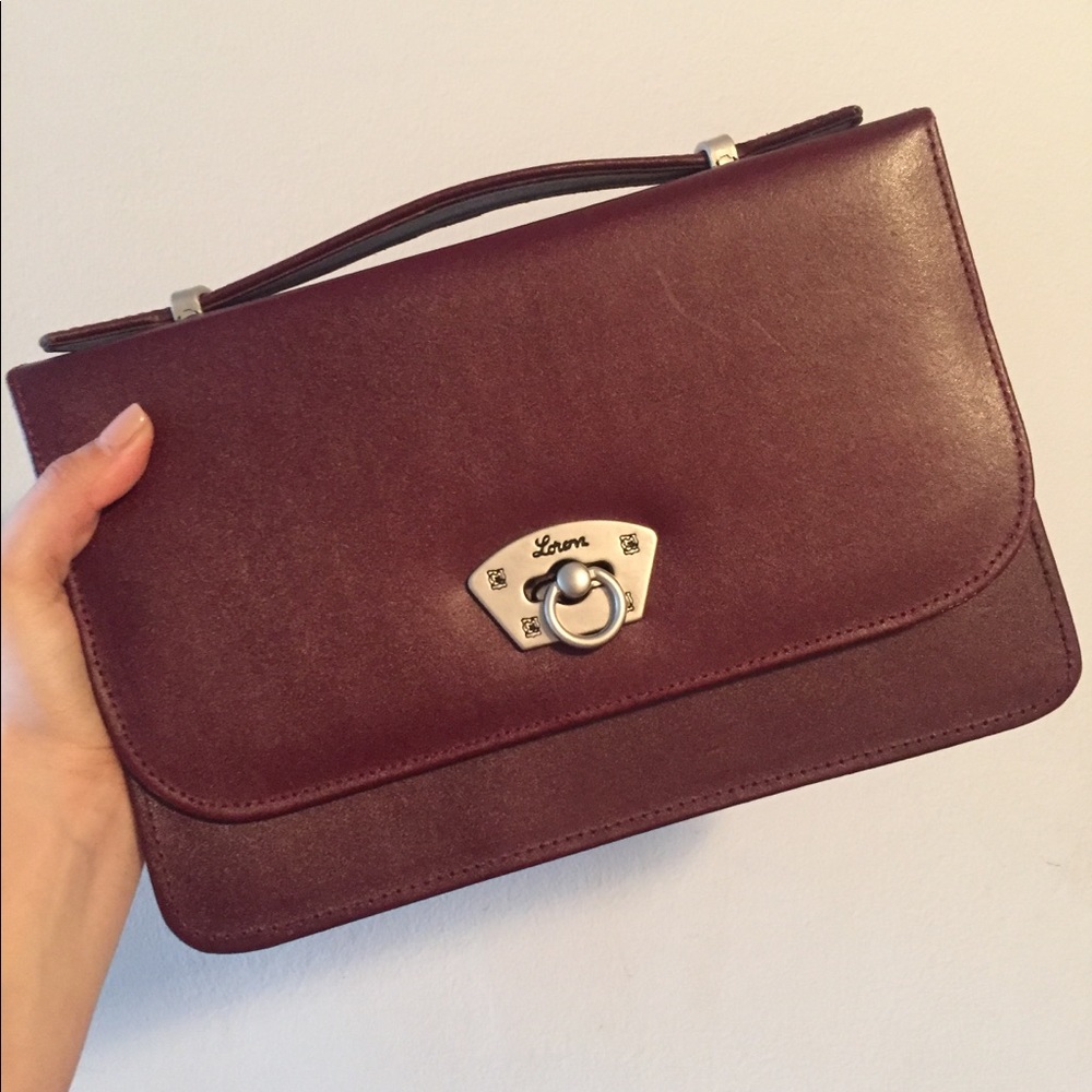 ❌SOLD❌ Beautiful Structured burgundy handbag